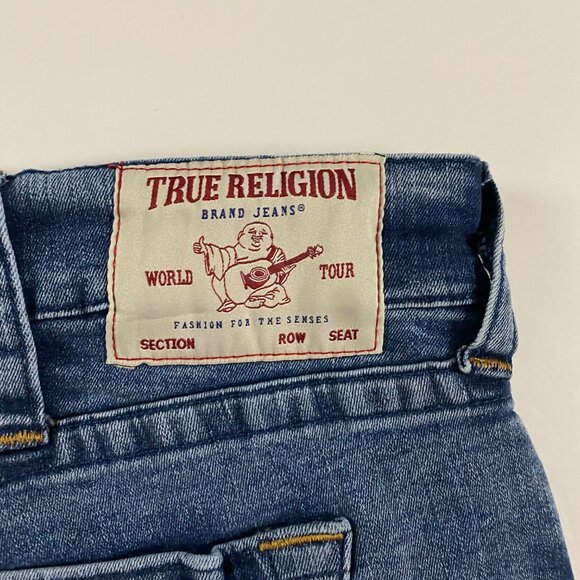 NWT True Religion Geno Relaxed Slim Jeans Men's 44 Stretch Medium Ink Blue SN - Picture 4 of 16